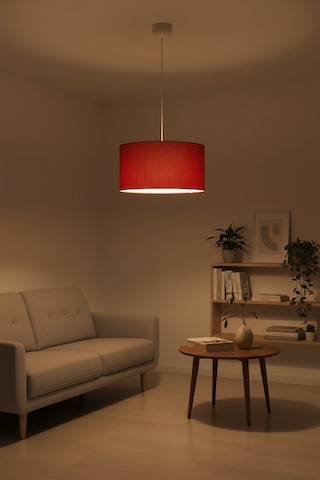 Testa Sarkıt Avize Beyaz-kırmızı 38x21x70