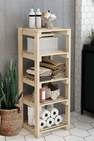 Ahşap Çok Amaçlı Raf/kitaplık/ayakkabılık Çam Rengi 001