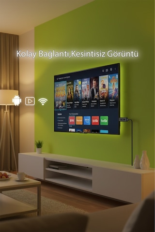 Android Tv Stick 4k Destekli Android 14 Dual Wifi Bluetooth Akıllı Tv Çözümü