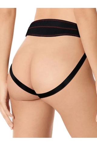 Fastieshop Siyah Belden Bağlamalı Kemer Siyah