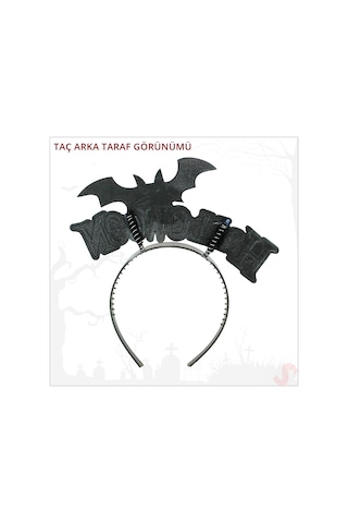 Halloween Yarasa Taç - Turuncu