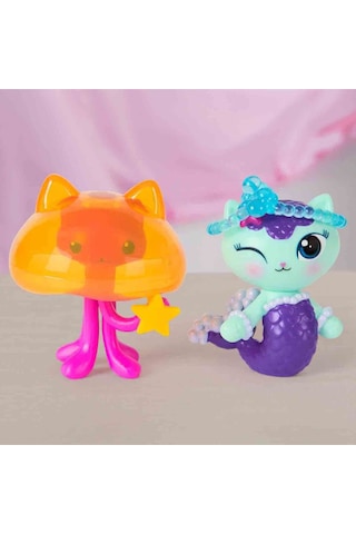 Gabby S Dollhouse 2 Li Figür Seti - Mercat Kitty Jellyfish