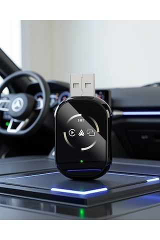 Kablosuz Carplay Android Auto Adaptörü Tak Çalıştır Kullanım