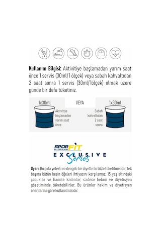 Sporfit Nutrition L-carnitine 3500 Mg 1000 Ml 33 Servis Portakal + 2 X L-karnitin Shot Hediyeli