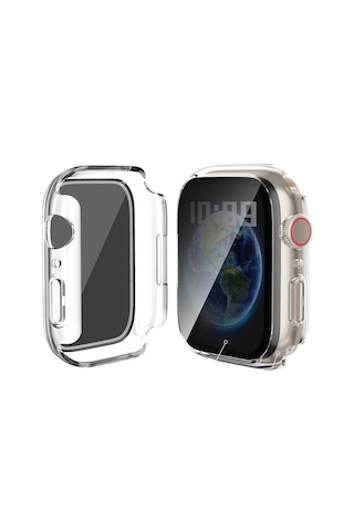 Apple Uyumlu Watch Series 7 8 9 41mm Hayalet Pc Sert Kasa Ekran Koruycu 360 Güvenli Koruma