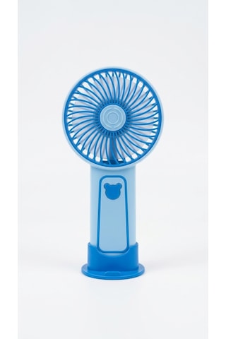 Mini El Fanı Mavi Kompakt Tasarımlı, Usb Şarjlı Güçlü Taşınabilir Vantilatör Fan-pl112