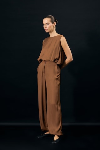 Sateen Colin Pantolon - Kahve-137340