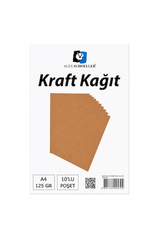 Alex A4 125 Gr. Kraft Kağıt 10 Lu