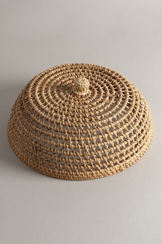 Meander Doğal Rattan El Yapımı Yemek Koruyucu 31x13cm 9071 Natural