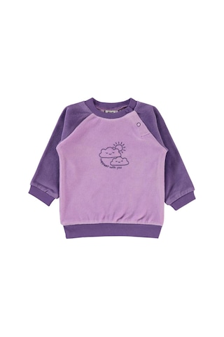 Civil Baby Bulut Baskılı 6-18 Ay Sweatshirt Lila