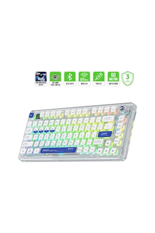 Gamepower Gasket Pro X RGB Wireless/Bluetooth/Kablolu Mekanik Hot-Swap Yağlı Switch Klavye