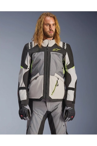 Alpinestars Andes V4 Korumalı Motosiklet Montu Gri Siyah Sarı