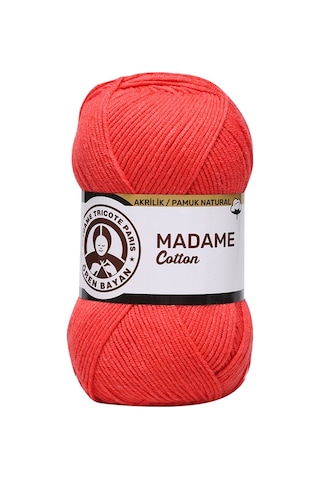 Ören Bayan Madame Cotton El Örgü İpi Nar Çiçeği 058 Ören Bayan Madame Cotton El Örgü İpi Nar Çiçeği 058