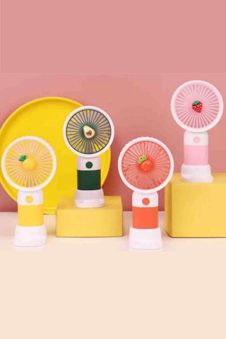 Büro Ev Ofis Hediyesi İçin Sevimli Telefon Tutuculu El Fanı