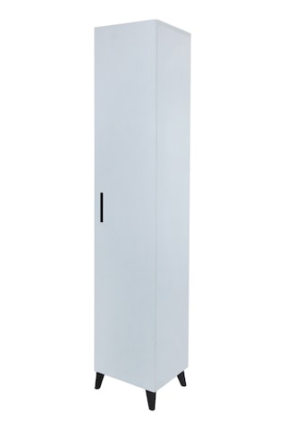 Alesta Life Tek Kapaklı 4 Raflı Mutfak Banyo Kiler Dolabı Çok Amaçlı Dolap Beyaz