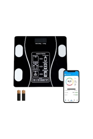 River World Bluetooth Bağlantılı Yağ Ölçebilen Akıllı Tartı