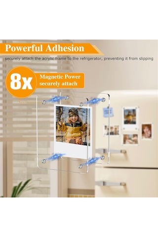 Manyetik Fotoğraf Çerçevesi Sergileme Rafı