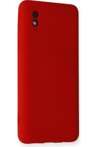 Newface - 450 - Samsung Galaxy Uyumlu A01 Core Kılıf Nano İçi Kadife Silikon - Csmo-tex - - Kırmızı