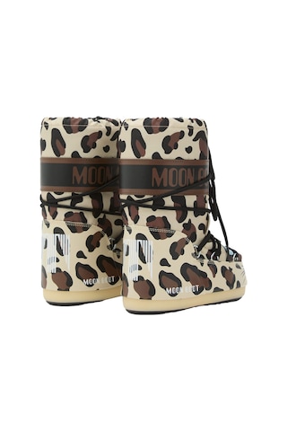V010 Leopard Bot Kız Çocuk 80d3400300 Moon Boot Icon Junior Animal Boots Çok Renkli
