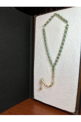 Sevgiliye Özel Hediye Ateş Kehribar Tesbih 7mm X 11 Kapsül Kesim Şeffaf H-1252.