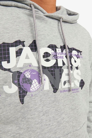Jack & Jones Jcodust Sweat Hood Sn Erkek Sweatshirt 12240214-Gri