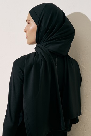 Manuka Bone Bağlamalı Mayo Şal Siyah Siyah