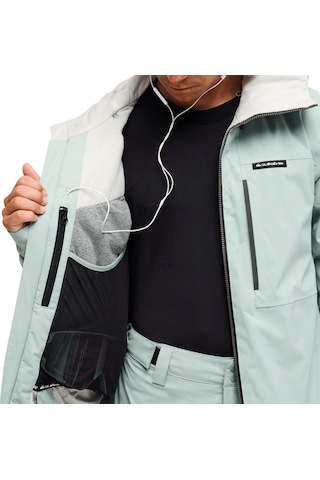 Quiksilver Forever Stretch 20k Insulated Erkek Snowboard Ceketi Ghg0 Yeşil