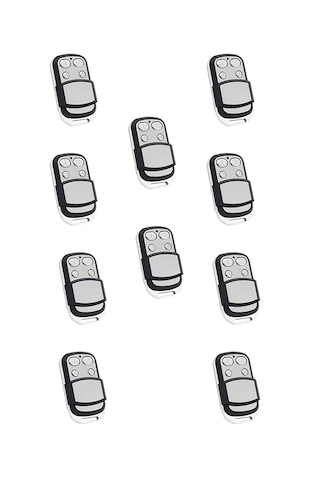 10 Adet - Akıllı Kodlanabilir Otopark Bariyer Garaj Kepenk Kumandası 433mhz