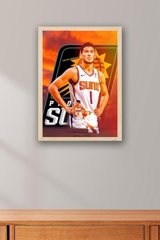 Devin Booker Çerçeveli Tablo - Phoenix Suns Nba Posteri Tablo