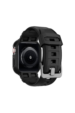 Spigen Apple Uyumlu Watch Serisi 40mm / 41mm Kılıf, Rugged Armor Pro Black - Acs00546