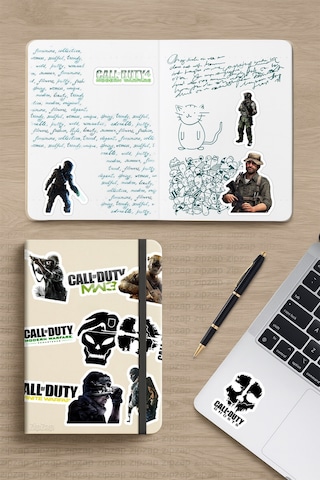 Call Of Duty Video Oyun Telefon Laptop Yapışkanlı Folyo Sticker Paketi 20 Adet Çok Renkli