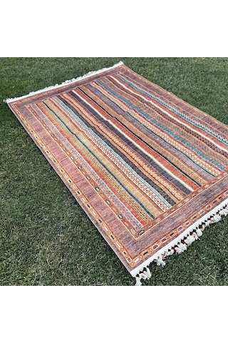 Tuğra Halı Şal 10630 Fırsat Etnik Desenli Modern Kilim
