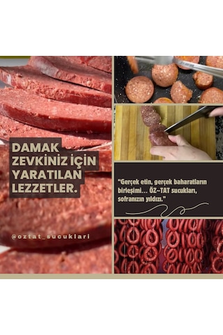 Öztat Yöresel %100 Afyon Kasap Sucuğu 1 KG