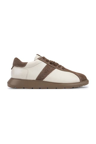 Tamer Tanca Erkek Hakiki Deri Bej Sneakers & Spor Ayakkabı 1206 2026 Erk Ayk Y26 Bej Dr/suet