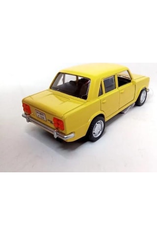 Oyuncak Metal Model Araba 1/36 Çek Bırak Sarı Hacı Murat 124