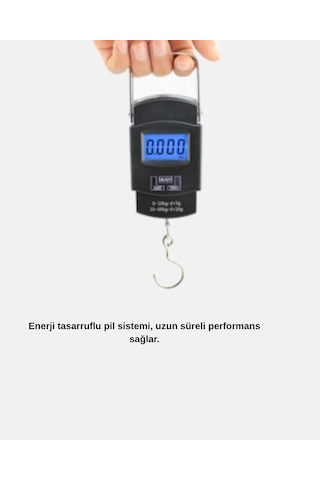 Dijital El Kantarı 50 Kg Taşıma Kapasiteli, Taşınabilir Hassas Tartı