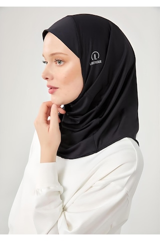 Melodi Scarf Kadın Tesettür Hijab Spor Bone Siyah Siyah