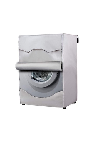 Sones 420d Silindir Kazanlı Çamaşır Makinesi Toz Geçirmez Kapak Su Geçirmez Güneş Geçirmez Kapak Bezi, Boyut: 60x53x85cm Gümüş