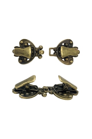 Monyee Metal Klasik Gömlek Kemer Kuşak Sabitleyici, Zirve Desenli Giyim Aksesuarı - Altın Kelepçe İle Altın