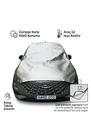 Gard Oto Universal Suv Araç Brandası Su Geçirmez Gri