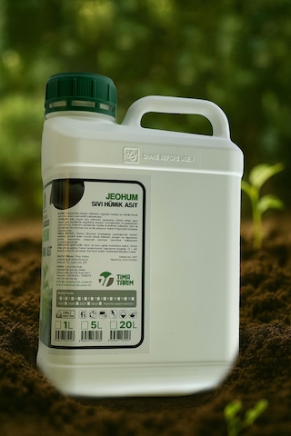 Jeohum %100 Doğal Leonardit Kaynaklı Sıvı Hümik Asit 5 Litre