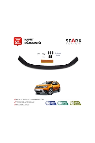 Dacia Duster 2018-2024 Yıl Aralığı Uyumlu Kaput Rüzgarlığı 4mm