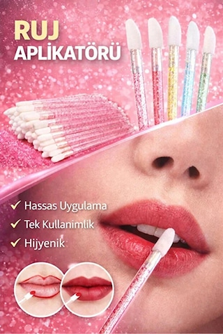 Fontenay Lip Brush Ruj, İpek , Kalıcı Makyaj Fırçası 50'li