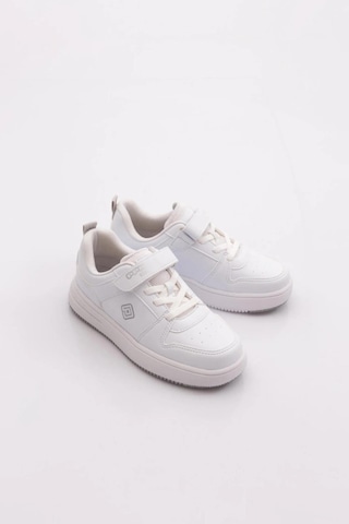 Pepino 1603 Unisex Çocuk Spor Ayakkabı Beyaz - Gri