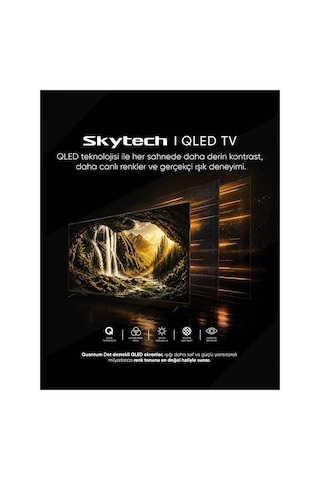Skytech Q65ST3405 4K Ultra HD 65" 165 Ekran Uydu Alıcılı Smart QLED TV