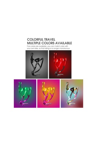 West Bıkıng Bisiklet Alüminyum İçecek Şişesi Tutucu, Renk: Kırmızı Siyah Degrade Çok Renkli