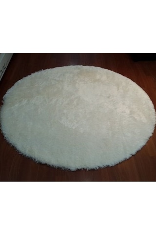 Doğuş Tavşan Tüyü Beyaz 140 x 140Cm Yuvarlak Halı