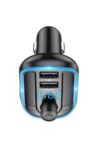 Singree "çift Usb Şarjlı Bluetooth 5.0 Araç Fm Vericisi - Mp3 Çalar, Tf Kart/u Disk Desteği, Led Ekranlı Kablosuz Radyo Modülatörü" 110 Karakter