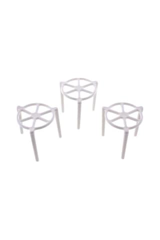 Pizza Tripod Beyaz 3.8 X 3.5 Cm - 1000 Adet