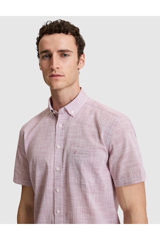 Pierre Cardin Erkek Bordo Gömlek Kısa Kollu 50325364-vr014